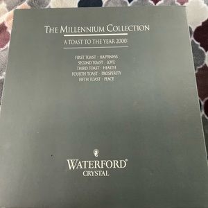 WATERFORD CRYSTAL THE MILLENNIUM TOASTING FLUTES